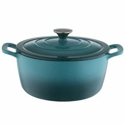 Food Network™ 7-qt. Ombre Enameled Cast-Iron Dutch Oven Red -Food Network Sales Store unnamed file 100
