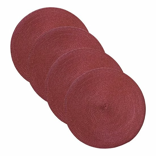 Food Network™ Round Placemat 4-pk. Coral 8 Food Network™ Round Placemat 4-pk. Coral - Image 6