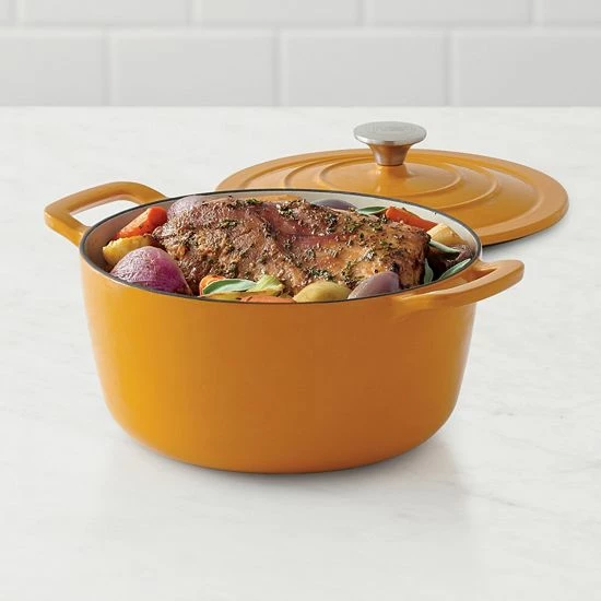 Food Network™ 5-qt. Enameled Cast-Iron Dutch Oven Turquoise 4 Food Network™ 5-qt. Enameled Cast-Iron Dutch Oven Turquoise - Image 2