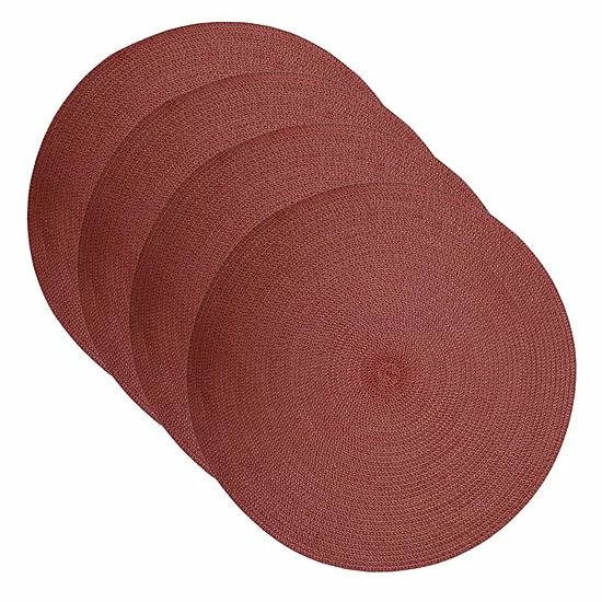 Food Network™ Round Placemat 4-pk. Coral 11 Food Network™ Round Placemat 4-pk. Coral - Image 9