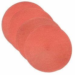 Food Network™ Round Placemat 4-pk. Coral 26 Food Network™ Round Placemat 4-pk. Coral -Food Network Sales Store unnamed file 1023
