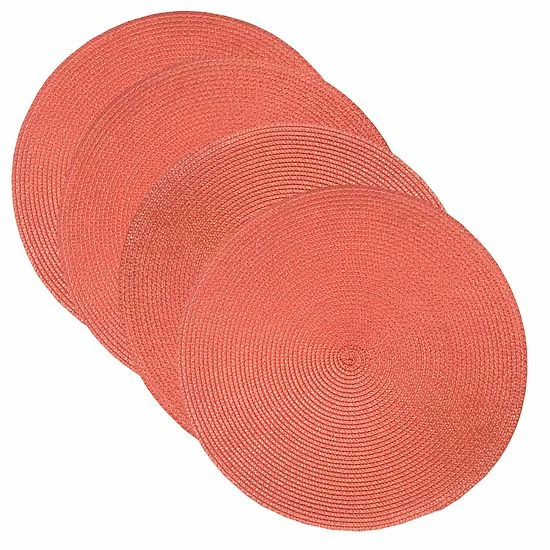 Food Network™ Round Placemat 4-pk. Coral 12 Food Network™ Round Placemat 4-pk. Coral - Image 10