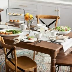 Food Network™ Oval Serving Tray White -Food Network Sales Store unnamed file 1037