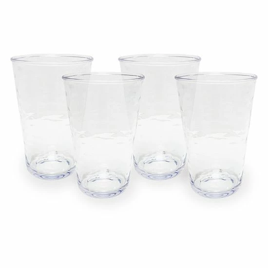 Food Network™ 4-pc. Clear Textured Acrylic Highball Glass Set 3 Food Network™ 4-pc. Clear Textured Acrylic Highball Glass Set