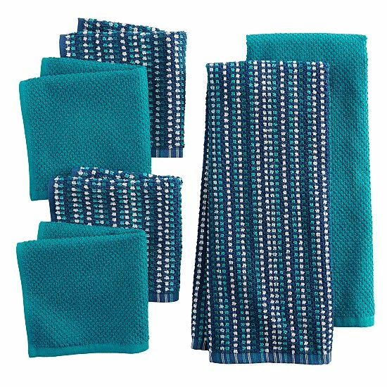 Food Network™ Awning Stripe Kitchen Towel & Dishcloth 6-pk. Cobalt 9 Food Network™ Awning Stripe Kitchen Towel & Dishcloth 6-pk. Cobalt - Image 7