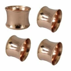 Food Network™ 4-pc. Metal Napkin Ring Set Rose Gold -Food Network Sales Store unnamed file 1080
