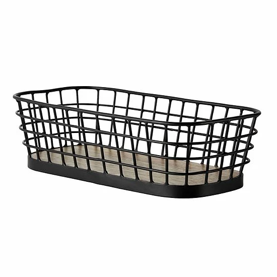 Food Network™ Wire & Wood Basket 3 Food Network™ Wire & Wood Basket