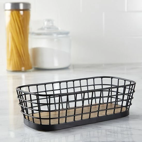 Food Network™ Wire & Wood Basket 4 Food Network™ Wire & Wood Basket - Image 2