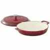 Food Network™ 3.5-qt. Enameled Cast-Iron Braiser With Lid Red 1 Food Network™ 3.5-qt. Enameled Cast-Iron Braiser With Lid Red -Food Network Sales Store unnamed file 122