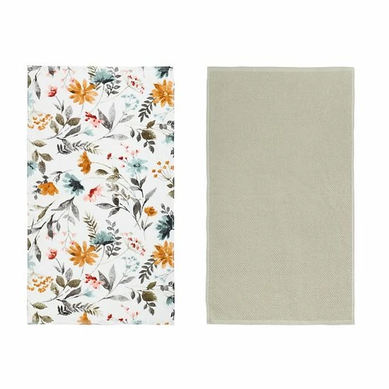 Food Network™ Growing Roots Floral Kitchen Towel 2-pk. 5 Food Network™ Growing Roots Floral Kitchen Towel 2-pk. - Image 3
