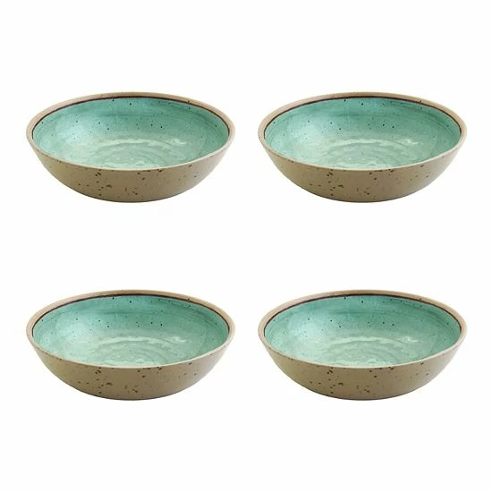 Food Network™ 4-pc. Melamine Dinner Bowl Set Aqua 6 Food Network™ 4-pc. Melamine Dinner Bowl Set Aqua - Image 4