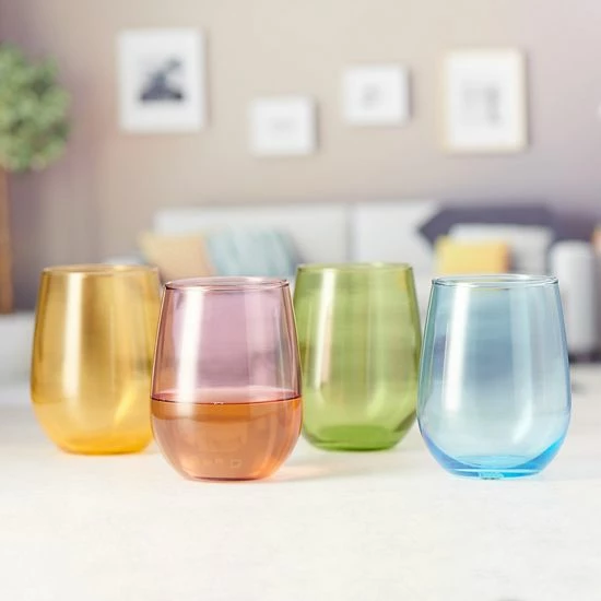 Food Network™ Kalindi 4-pc. Stemless Wine Glass Set 5 Food Network™ Kalindi 4-pc. Stemless Wine Glass Set - Image 3