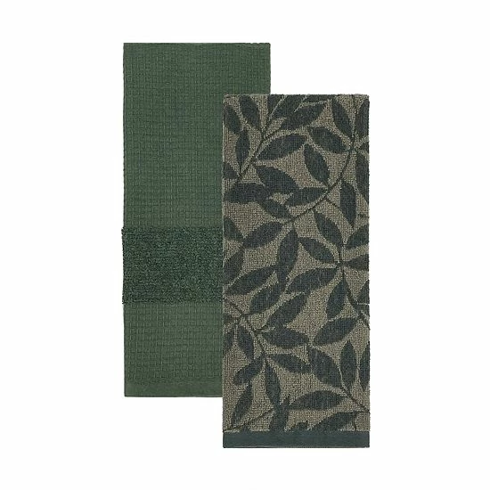Food Network™ Jacquard Leaves Kitchen Towel 2-pk. Sycamore 3 Food Network™ Jacquard Leaves Kitchen Towel 2-pk. Sycamore
