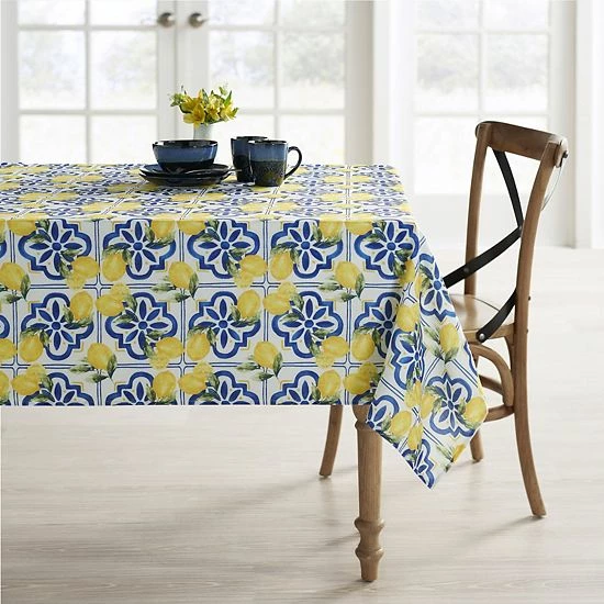 Food Network™ Modern Charm Lemon Tablecloth 4 Food Network™ Modern Charm Lemon Tablecloth - Image 2