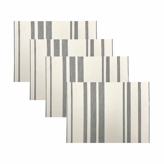 Food Network™ Farmstead Stripe Woven Placemat 4-pk. 3 Food Network™ Farmstead Stripe Woven Placemat 4-pk.