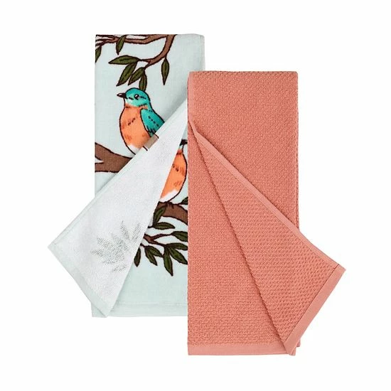 Food Network™ Blue Birds Kitchen Towel 2-pk. 4 Food Network™ Blue Birds Kitchen Towel 2-pk. - Image 2