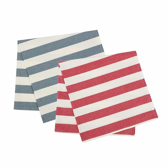 Food Network™ Red & Blue Stripe Flour Sack Kitchen Towel 2-pk. 3 Food Network™ Red & Blue Stripe Flour Sack Kitchen Towel 2-pk.