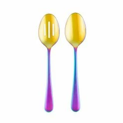 Food Network™ 2-pc. Classic Rainbow Serving Spoon & Slotted Spoon Set