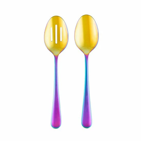 Food Network™ 2-pc. Classic Rainbow Serving Spoon & Slotted Spoon Set 3 Food Network™ 2-pc. Classic Rainbow Serving Spoon & Slotted Spoon Set