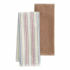 Food Network™ Awning Stripe Kitchen Towel 2-pk. Brown 22 Food Network™ Awning Stripe Kitchen Towel 2-pk. Brown -Food Network Sales Store unnamed file 228