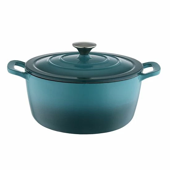 Food Network™ 3.5-qt. Ombre Enameled Cast-Iron Dutch Oven Navy 7 Food Network™ 3.5-qt. Ombre Enameled Cast-Iron Dutch Oven Navy - Image 5