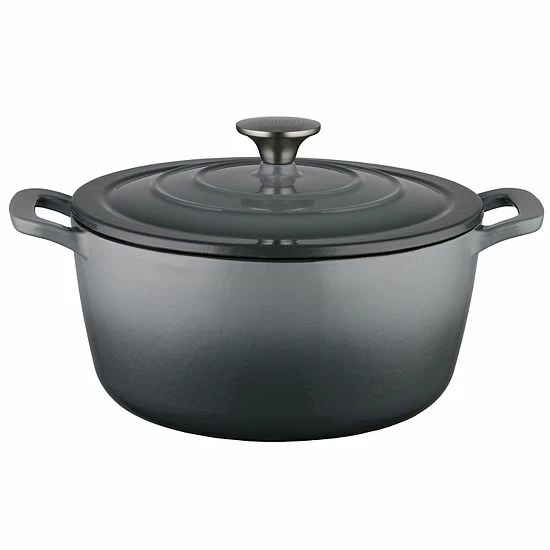 Food Network™ 5-qt. Enameled Cast-Iron Dutch Oven Gray Ombre 12 Food Network™ 5-qt. Enameled Cast-Iron Dutch Oven Gray Ombre - Image 10