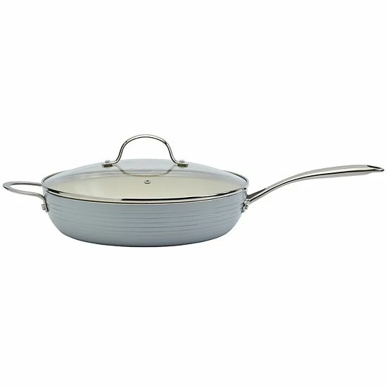 Food Network™ Farmstead 12-in. Covered Deep Skillet Gray 3 Food Network™ Farmstead 12-in. Covered Deep Skillet Gray