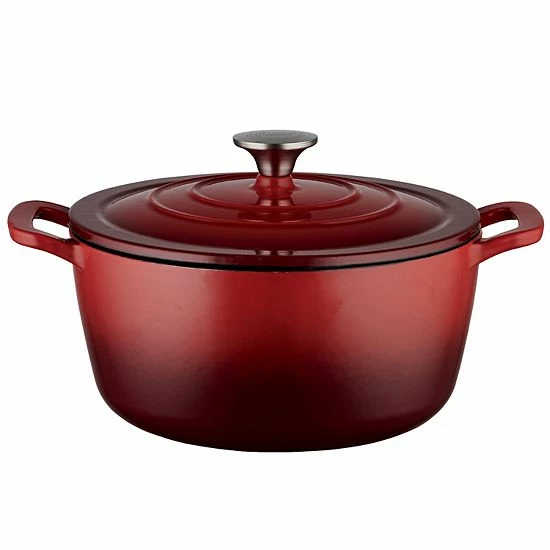 Food Network™ 5-qt. Enameled Cast-Iron Dutch Oven Gray Ombre 13 Food Network™ 5-qt. Enameled Cast-Iron Dutch Oven Gray Ombre - Image 11