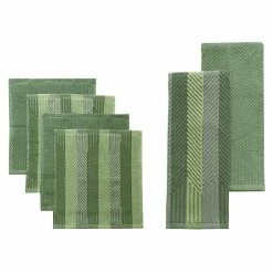 Food Network™ Striped Kitchen Towel & Dishcloth Multi-Pack Aqua 12 Food Network™ Striped Kitchen Towel & Dishcloth Multi-Pack Aqua -Food Network Sales Store unnamed file 378