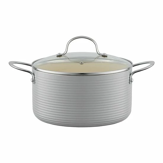 Food Network™ Farmstead 10-pc. Nonstick Ceramic Cookware Set Light Blue 4 Food Network™ Farmstead 10-pc. Nonstick Ceramic Cookware Set Light Blue - Image 2