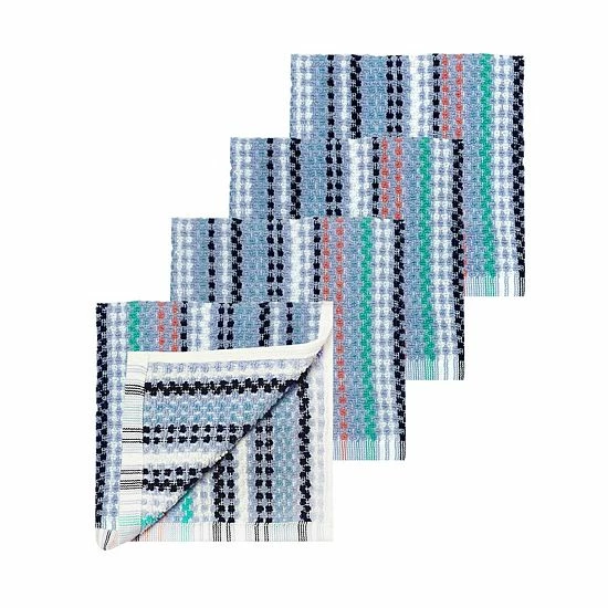 Food Network™ Awning Stripe Dishcloth 4-pk. Multi Cool 4 Food Network™ Awning Stripe Dishcloth 4-pk. Multi Cool - Image 2