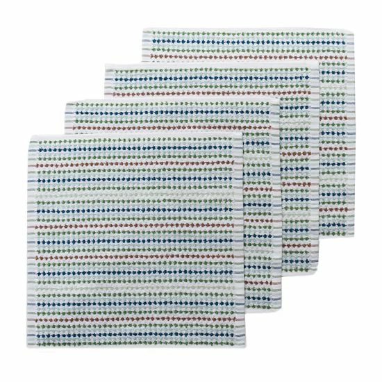 Food Network™ Awning Stripe Dishcloth 4-pk. Multi Cool 6 Food Network™ Awning Stripe Dishcloth 4-pk. Multi Cool - Image 4