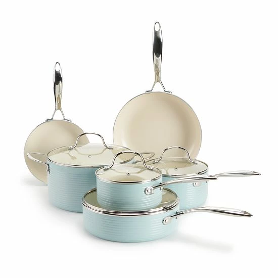 Food Network™ Farmstead 10-pc. Nonstick Ceramic Cookware Set Light Blue 11 Food Network™ Farmstead 10-pc. Nonstick Ceramic Cookware Set Light Blue - Image 9
