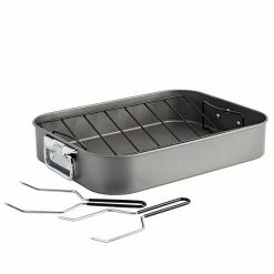 Food Network™ 16-in. Roasting Pan With Rack & Lifters