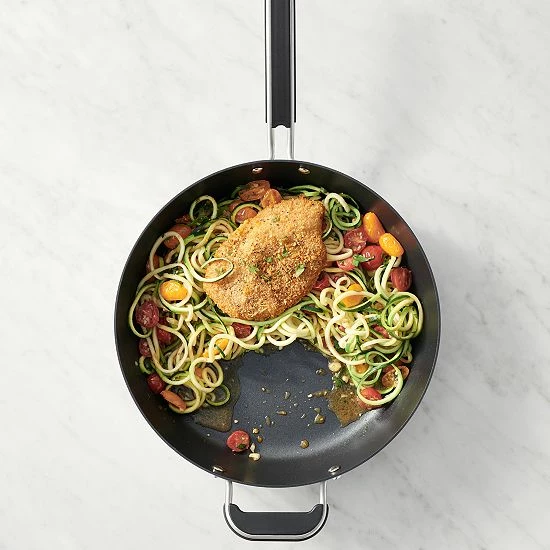 Food Network™ 12-in. Hard-Anodized Nonstick Space Saving Saute Pan With Lid 4 Food Network™ 12-in. Hard-Anodized Nonstick Space Saving Saute Pan With Lid - Image 2