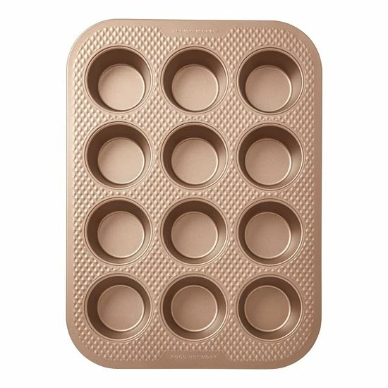 Food Network™ Textured Performance Series 12-Cup Nonstick Muffin Pan Bronze 3 Food Network™ Textured Performance Series 12-Cup Nonstick Muffin Pan Bronze