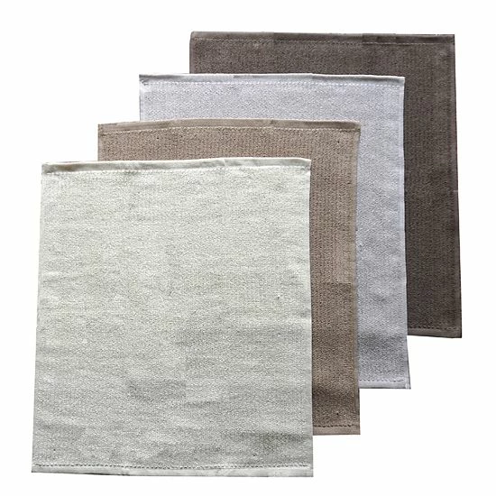 Food Network™ Bar Mop Dish Towel 4-pk. Gray 4 Food Network™ Bar Mop Dish Towel 4-pk. Gray - Image 2