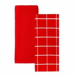 Food Network™ Windowpane Grid Kitchen Towel 2-pk. Red 10 Food Network™ Windowpane Grid Kitchen Towel 2-pk. Red -Food Network Sales Store unnamed file 629