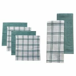 Food Network™ Plaid Kitchen Towel & Dishcloth Multi-Pack Khaki -Food Network Sales Store unnamed file 702