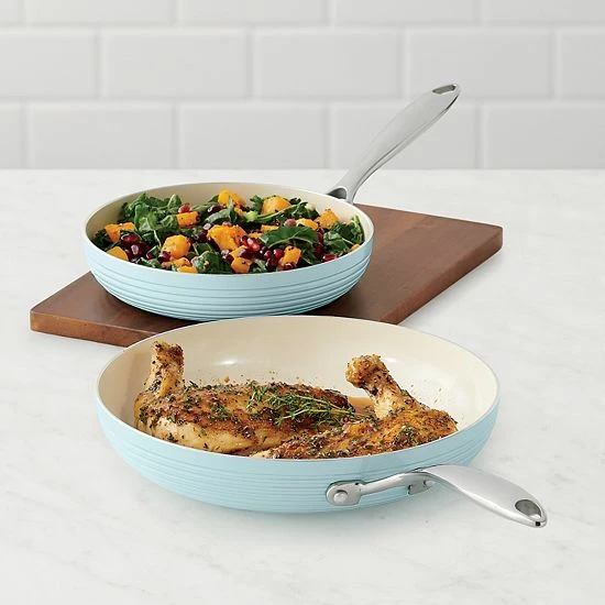 Food Network™ Farmstead 2-pc. Skillet Set Blue 4 Food Network™ Farmstead 2-pc. Skillet Set Blue - Image 2