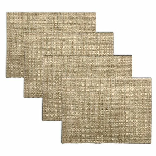 Food Network™ Basketweave Placemat 4-pk. Gray 6 Food Network™ Basketweave Placemat 4-pk. Gray - Image 4