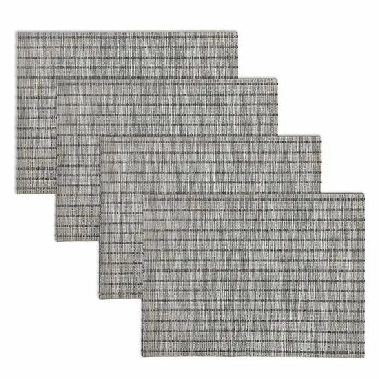 Food Network™ Basketweave Placemat 4-pk. Gray 7 Food Network™ Basketweave Placemat 4-pk. Gray - Image 5