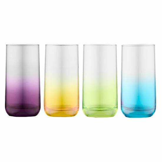 Food Network™ Anja 4-pc. Ombre Highball Glass Set 3 Food Network™ Anja 4-pc. Ombre Highball Glass Set