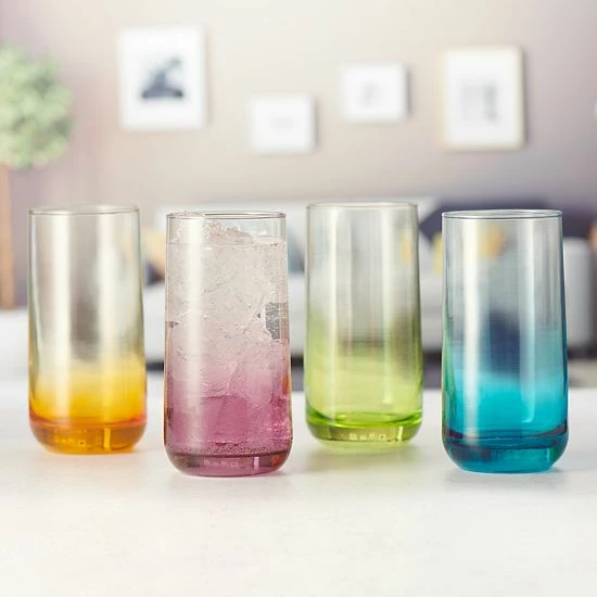 Food Network™ Anja 4-pc. Ombre Highball Glass Set 5 Food Network™ Anja 4-pc. Ombre Highball Glass Set - Image 3