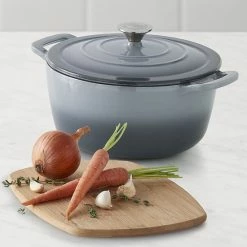 Food Network™ 7-qt. Ombre Enameled Cast-Iron Dutch Oven Red -Food Network Sales Store unnamed file 97