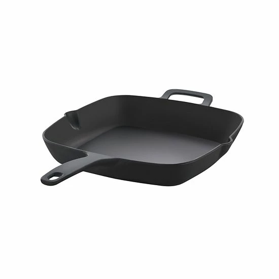 Food Network™ Pre-Seasoned Cast-Iron 11" Square Skillet With Helper Handle 3 Food Network™ Pre-Seasoned Cast-Iron 11" Square Skillet With Helper Handle